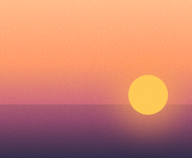 Golden-hour sunset